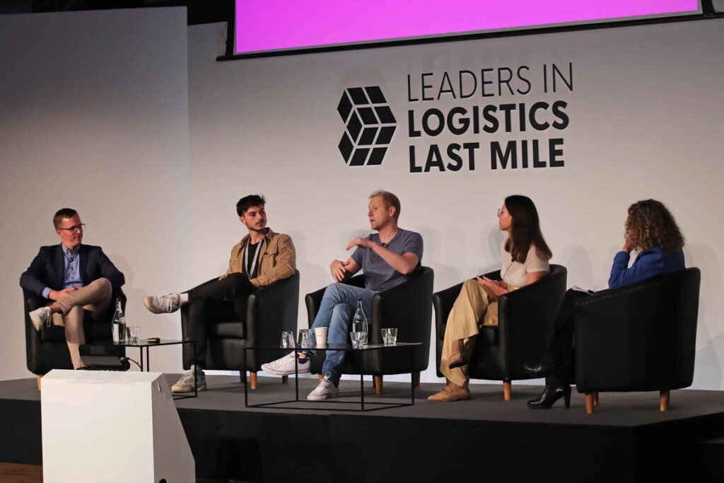 Panel discussion at last mile logistics conference